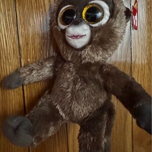Ty Brown Plush Monkey with Big Eyes